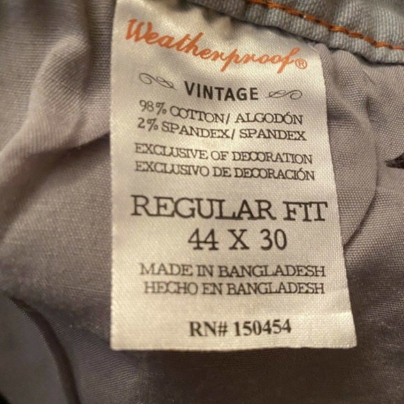 Weatherproof Lancaster Cargo Canvas Pants 44x30 - Picture 6 of 9